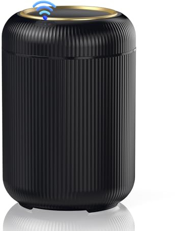 Procade Bathroom Trash Can Automatic Touchless,Motion Sensor Trash Bin,3 Gallon /11 L Smart Office Garbage can with Lid,Small Black Garbage Bin Wastebasket for Bedroom,Toilet, rv, Kitchen,Living Room
