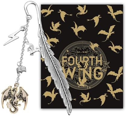 KUIYAI FourwingBm Fantasy-Drachen-Lesezeichen für Buchliebhaber, Fantasy-Lesegerät, Geschenk, Bookish Merch,