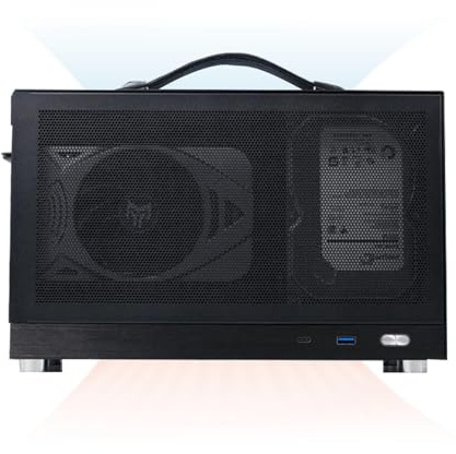 Desktop Pc Case - Ultra-Small Mini Itx Case, Lightweight Portable Chassis | Compact Computer, Space-Saving Housing for Students, Home Workstations, Gamers, Office Desktops, Airflow Design