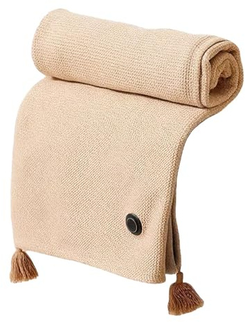 Heated Shawl,Portable Heated Shawl Wraps for Women,USB Wearable Cordless Electric Heated Blanket, Soft, Fast Heating, Three Temp Settings, for Home, Office, Travel, Camping (Apricot)