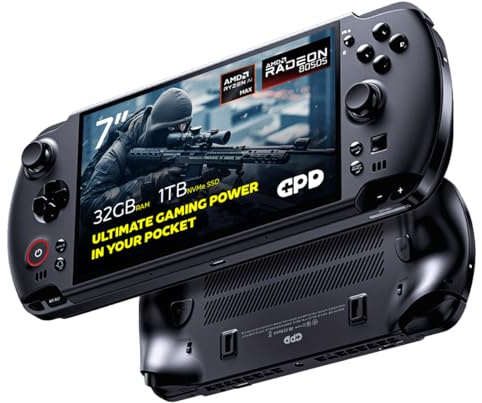 GPD Win 5 PC de Jeu Portable| AMD Ryzen AI Max Ryzen 385 | 32GB LPDDR5X RAM, 1TB SSD | Carte Graphique Radeon 8050S | PC Portable pour Les Jeux AAA et l'émulation