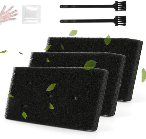 TGHongKy 3X Filtro Asciugatrice per Whirlpool Bauknecht Privileg 481010716911/8015250474909 230x115x14mm Filtro Spugna Asciugatrice per Whirlpool Filtro in Spugna Asciugatrici con Spazzola, Guanti