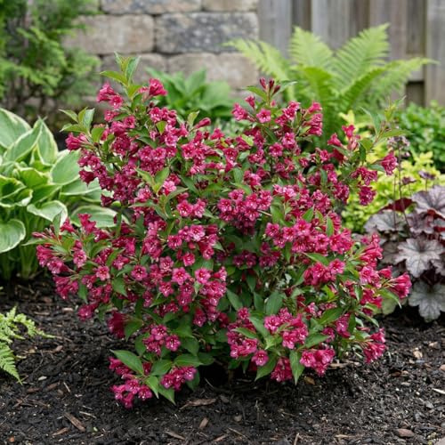 Bloomique - Weigelie 'Florida Big Love' - Gartenpflanzen - Winterhart - Höhe 30-50 cm - Topfgröße 19 cm