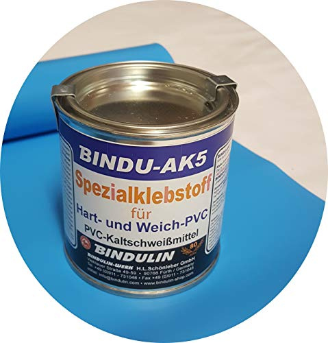 Jeha Pool Reparaturset mit PVC 350 gr. Kleber Folien Reparaturset Poolflicken + Kleber Schwimmbad Verschiedene Größen (70 x 140 cm)
