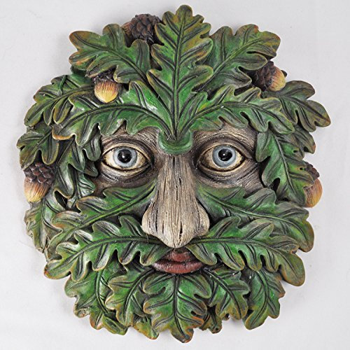 Fiesta Studios Grande plaque murale en chêne avec visage d'arbre Ent et fouet en forme de chêne, décoration de jardin, cadeau 16 cm