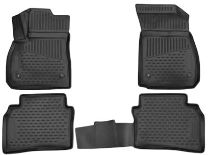 OMAC Gummimatten Fußmatten kompatibel mit Opel Insignia B Tourer 2017-2022 TPE Schwarz 4X