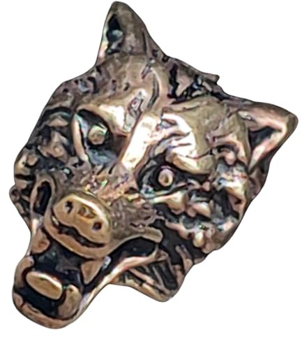 Kiss of Leather Bartperle Haarperle Lockenperle Bronze Wolf 8mm