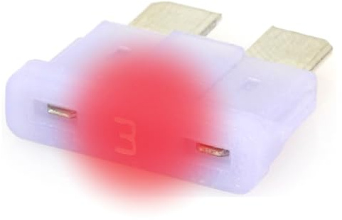 LED-Status KFZ Auto ATO Sicherungen Flachsicherungen, TFTL0, Set, 3A 5A 7,5A 10A 15A 20A 25A 30A 35A 40A, Stromstärke:03A Ampere