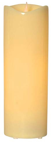 Star Trading GRANDE Flammenlose LED-Außenkerze, 38 cm, IP44 Wetterfest, Timer, Warmweiß Flackereffekt, Batteriebetrieben, für Garten, Terrasse & Laterne