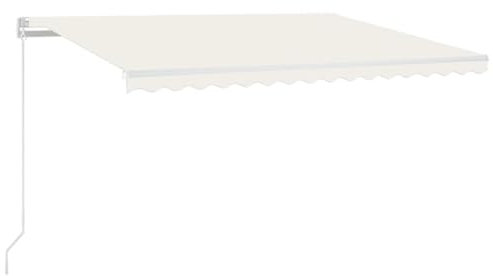 vidaXL Tenda da Sole Retrattile Automatica 450x300 cm Crema