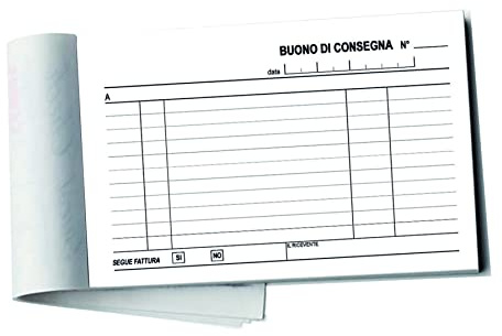 15 Blocchetti Buoni di consegna, cm 17x10. 2 copie auto copianti. Blocchetti da 50 fogli in duplice copia (100 fogli)