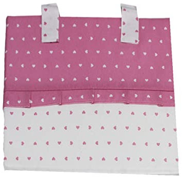 Russo Tessuti Copriforno Coprifornello Piano Cottura 4Fuochi Coordinato Cucina Cuori Pois Lucy Copriforno Rosa