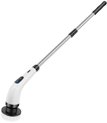 Hurricane Spin Scrubber Elektrische Power-Bürste mit 4 austauschbaren Bürstenköpfen für Badezimmer Küche Toilette Fliesenboden Wandreinigung