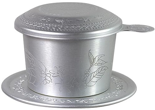 HEMOTON Handgebrühter Kaffeetropfer Vietnamesischer Filterbecher Aluminium-tropfer-set Für Zuhause Büro Camping Reisebedarf