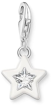 THOMAS SABO Damen Charm-Anhänger Stern & Mond Charm Club 925 Sterling Silber 1794-051-14