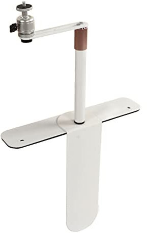 Soporte de Proyector Ajustable de 24 a 40 Cm, Rotación de 360 ​​​​Grados, Inclinación de 90 Grados, Rosca Universal, Montaje Simple, para el Hogar, Oficina, sofá, Cabecera (White)