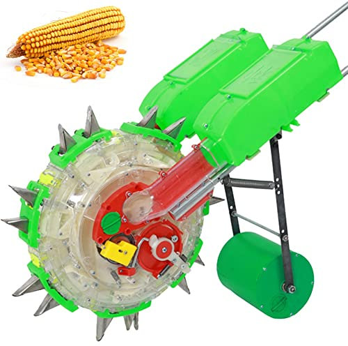 OSBELE Garden Seeder, 2 in 1 Lawn Seeder & Fertilizer Spreader Portable Hand-Push Roller Seeder, Precision Corn Cotton Soybean Peanut Planter