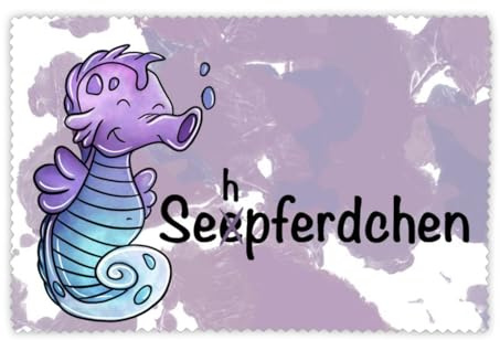 Brillenputztuch Seepferdchen//Brillenputztuch lustig//Brillenputztuch mit Spruch