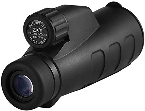 Binocolo Portatile ad Alta Potenza 15x50 telescopio monoculare, telescopio monoculare Altamente Impermeabile con oculare di Grande Visione da 22 mm, Lente prismatica BAK4 monoc