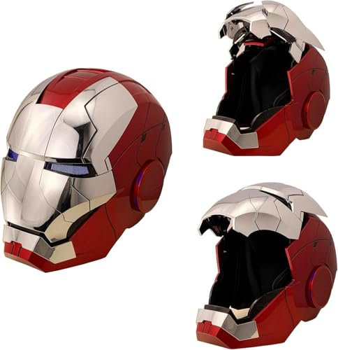 MK 5 Electronic Helmet: Voice & Remote Controlled Open/Close Toy, Perfect S𝐮perhe𝐫𝐨 Mask&Movie Prop for Kids and Adult - for Halloween&Birthdayand&Christmas