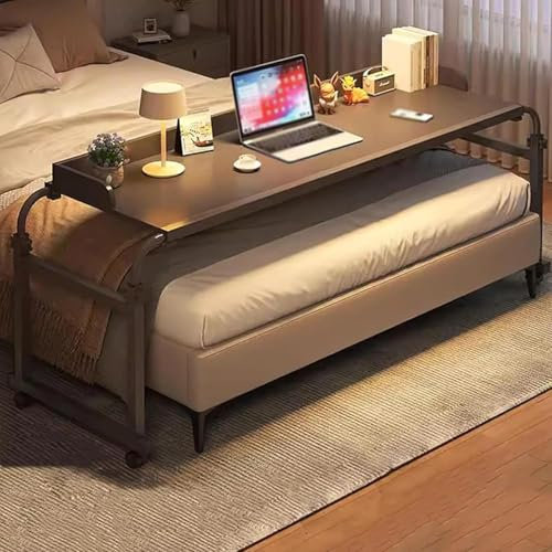 Generisch Tische, Kleiner Klappschreibtisch, Verstellbarer Laptoptisch, Verstellbarer Beistelltisch, klappbarer Nähtisch, TV-Esstisch, klappbarer Basteltisch, Laptop-Sofatisch (Farbe: Schwar