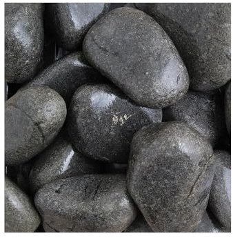Long Rake Spar Ebony Black Pebbles 60-120mm