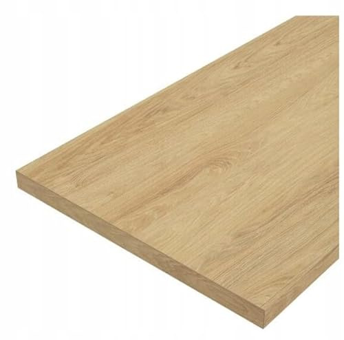 .Deftrans Waschbeckenplatte 80x46 cm Eiche Craft Gold – Laminierte Badmöbelplatte für Unterschrank, Waschtisch, Badezimmer, Feuchträume, modern