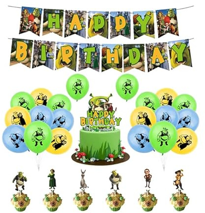Decorazioni per Compleanno Palloncini Palloncino Topper Torta Buon Compleanno Festoni