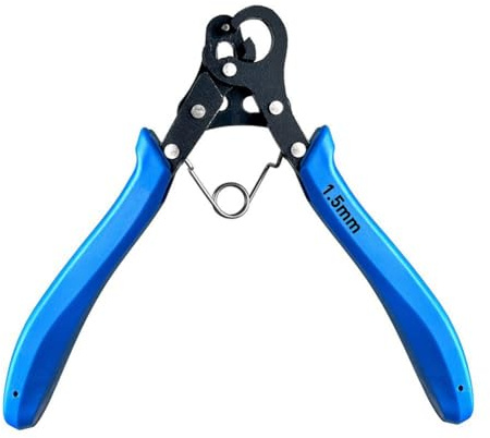 Qusedwey Juego de Alicates para Enrollar Alambre, para Reparar y Doblar Alambre, Herramienta para Hacer Joyas, Alicates de Punta Redonda de 1,5 mm