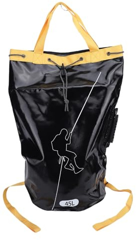 Oreilet Kletterseil-Tasche, Outdoor-Seil-Aufbewahrungstasche, Seil-Eimer-, Aufbewahrungsausrüstung für Erkundungsausrüstung für Professionelle Rettung, Wasserfall-Abstieg (45L)