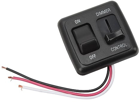 Alomejor LED a Levetta a Levetta 12 V -Haloges -Scansene Dimmer Interruttore per Strisce per Camion per Auto, Facile Installazione per Veicoli Diversi