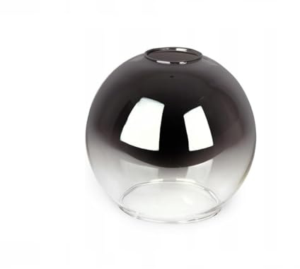Ersatzglas Kugel Glas - Rund Lampenschirm Halbtransparent Ø 15 cm Ersatzschirm für E27 Fassung Öffnung 42mm (N840)