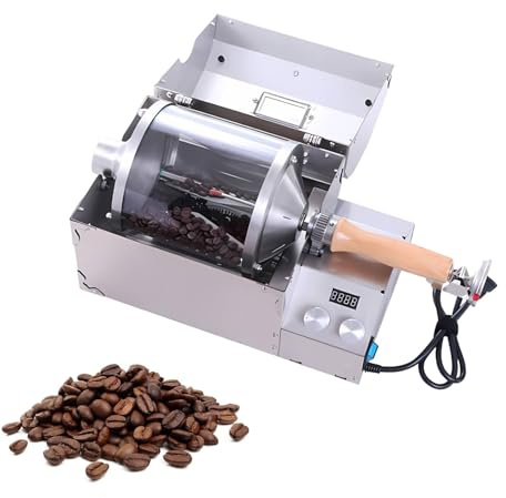 Mini Torréfacteur Café électrique Tambour Quartz 100–400g, Machine Torréfaction Grains Haute Température Idéale Pour Cuisine Comptoir Et Débutants