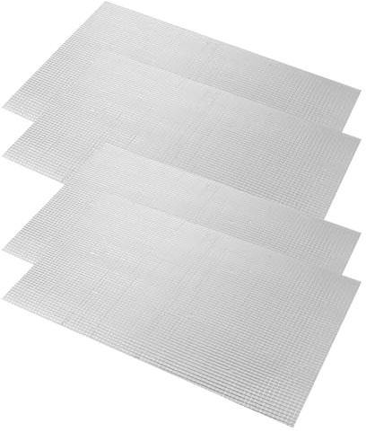 WOONEKY Lot de 4 Films Isolants Phonique et Thermique Muraux 50x30 Cm Épaisseur 10 Mm, Matériaux Résistants pour Isolation Acoustique et Thermique Maison, Panneaux Anti-bruit et