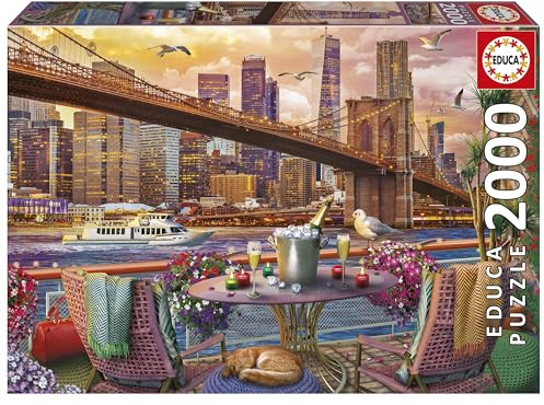 Educa - 2000-Teile-Puzzle für Erwachsene | Romanhandlung spielt in New York | Maße: 96 x 68 cm | Ab 14 Jahren (20575)