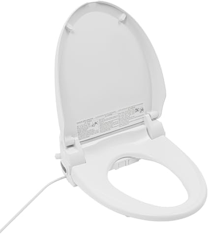 Smart Bidet Toilettensitz mit Warmwasser, Beheiztem Sitz, Trockner, Nachtlicht und Fernbedienung, Intelligenter Dusch WC Aufsatz