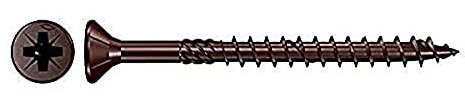 Fischer Spanplattenschrauben Power-Fast FPF-SZ 4,5 x 50 BUP bronziert, Teilgewinde (500 Stück)