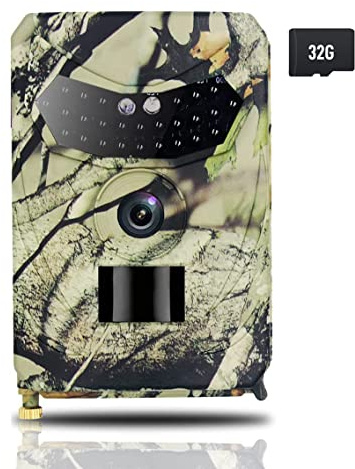 scosao Camera da Caccia Fotocamera 12mp 1080p, Fototrappola Notturna Infrarossi per Animali 50 ft 850nm IR LEDs e Movimento Attivato 0.2S, Videocamera da Caccia e Grandangolare 120 °, Impermeabile
