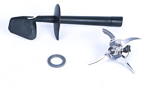 Cuchilla de repuesto de alta calidad de acero inoxidable, incluye junta y espátula, para Vorwerk Thermomix TM5 TM 5, apto para lavavajillas