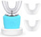 Cepillo de Dientes Ultrasónico Automático, 360 ​​° Cepillo de Dientes Eléctrico y Kit de Blanqueamiento Dental, para Cargar IPX7 a Prueba de Agua con 2 Cabezales de Repuesto (AZUL)