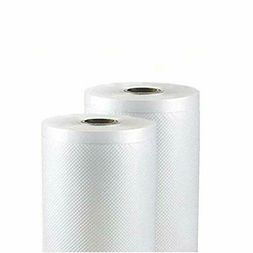 FLM SYSTEM 2 ROTOLI PER SOTTOVUOTO GOFFRATI MISURA A SCELTA SACCHETTI 6 METRI ALIMENTI IDEALE PER COTTURA SOTTOVUOTO SOUS VIDE (2 ROTOLI 25X600CM)
