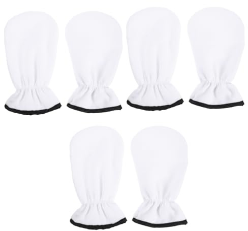 minkissy 3pares Guantes Exfoliantes De Cuidado De Manos Hidratación Intensiva Para Spa y Tratamientos De Cera Diseño y Uso Profesional Para Belleza y Cuidado Personal