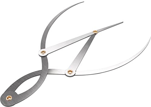 Tsudoku Mean Calipers Golden Ratio Calipers Stainless Steel Eyebrow Ruler 1:1.618 Measure Tool for Tattoo Makeup