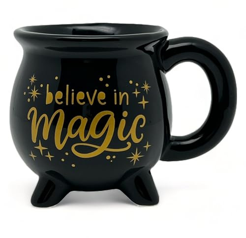 MIK funshopping Weihnachtstasse | Hochwertige Keramik-Tasse mit weihnachtlichem Design | Ideal für Heiß- & Kaltgetränke | (Magischer Kessel 350 ml)