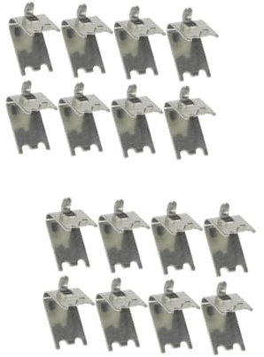WOONEKY 16pcs Refrigerator Clamp Hooks Freezer Storage Shelves Fridge Accessories Shelf Clips