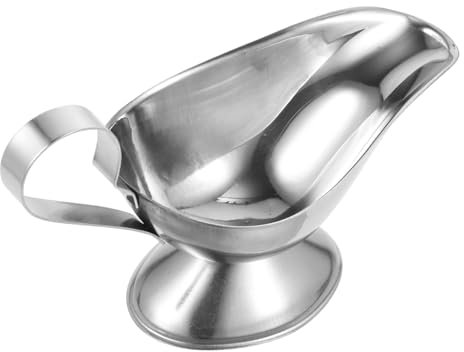 Hoement 3pcs Stainless Steel Sauce Container for Home and Restaurant Versatile Sauce Cup Handle for Gravy Dressings and Condiments