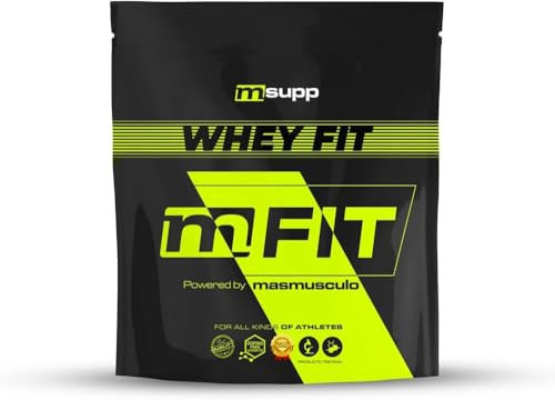 MASMUSCULO - MM Fit Line - Proteína Whey - Proteína Suero de Leche - 1 kg - Recuperador Muscular - Mejora el Rendimiento Físico - Aumenta la Masa Muscular - Sabor Yogurt y Arándanos