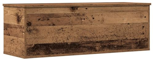 vidaXL Caja de Almacenamiento de Madera Vieja 102 x 35 x 35cm. Cofre Resistente para organizar Muebles en la Sala, el Dormitorio y el Pasillo. Una solución Decorativa Moderna para tu hogar.