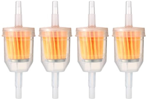 4 PCS Gas Inline Fuel Filters, Universal Petrol Filters, 6mm 8mm Fuel Lines | For Cars, Motorcycles, Lawn, Mowers, Small Engines