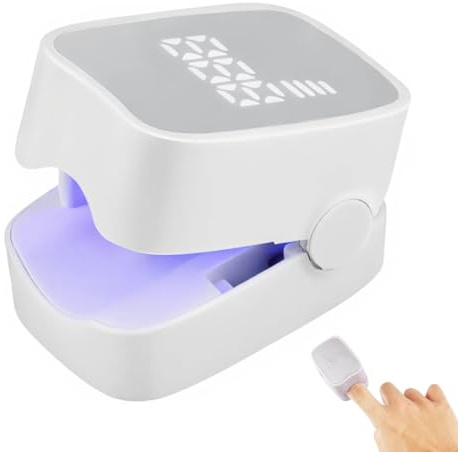 Nail Fungus Laser Device, Antifungal Laser with Time Display, 7 Min Fast-Acting Laser Nail Fungus Treatment for Toenail & Fingernail, Portable & Rechargeable Fungal Nail Laser for Home